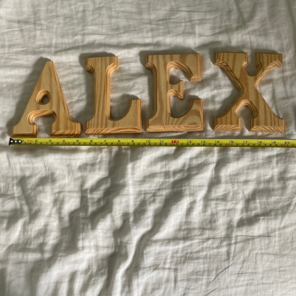 Wooden Letter Craft Decor ALEX